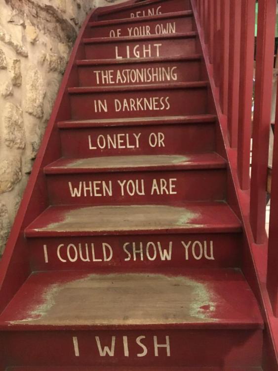 Sheakespeare and Company - Paris (stair quote).JPG