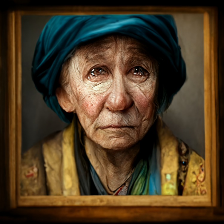 Trioceros_old_woman_very_sad_watches_picture_of_daugher_and_fee_33dd85de-7310-4409-b99d-647baf9e40a3.png